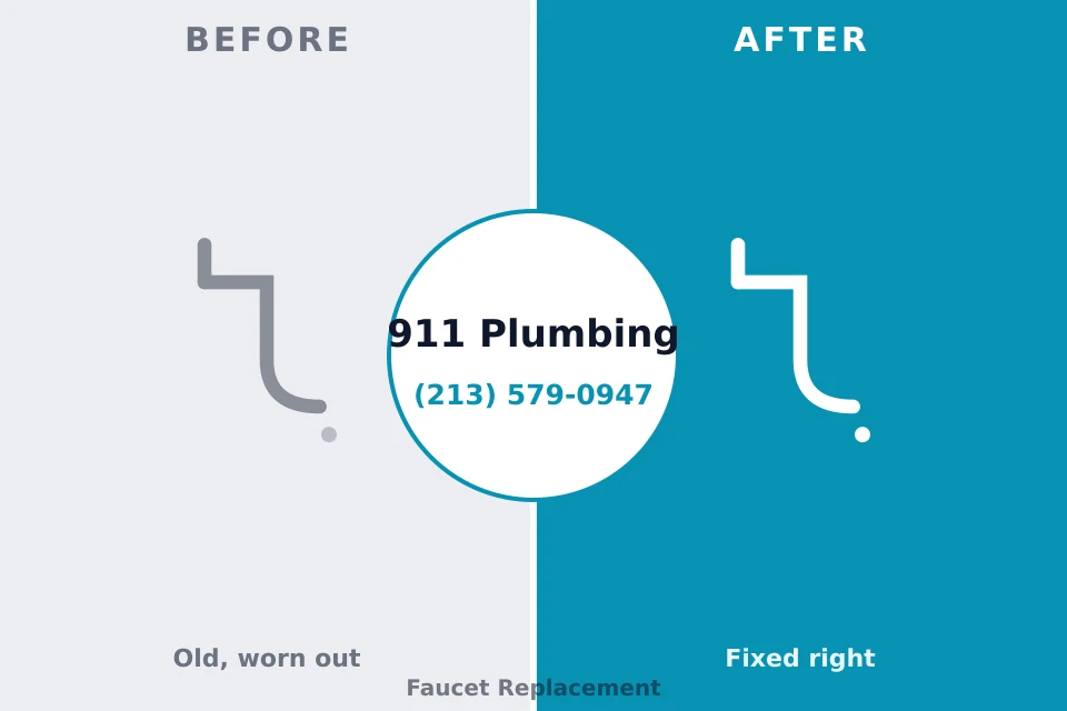 Before and after: plumbing repair Mammoth, AZ